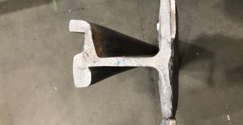Result of a fracture test for welding analysis